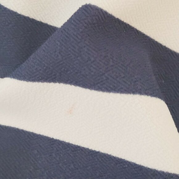 Chicos Blue and White Stripe Jersey Short Sleeve Top Size 3 - Picture 8 of 8